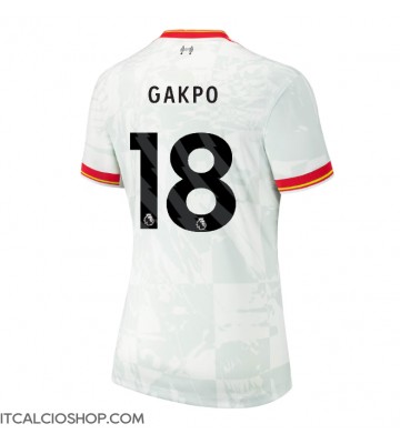 Liverpool Cody Gakpo #18 Terza Maglia Femmina 2024-25 Manica Corta